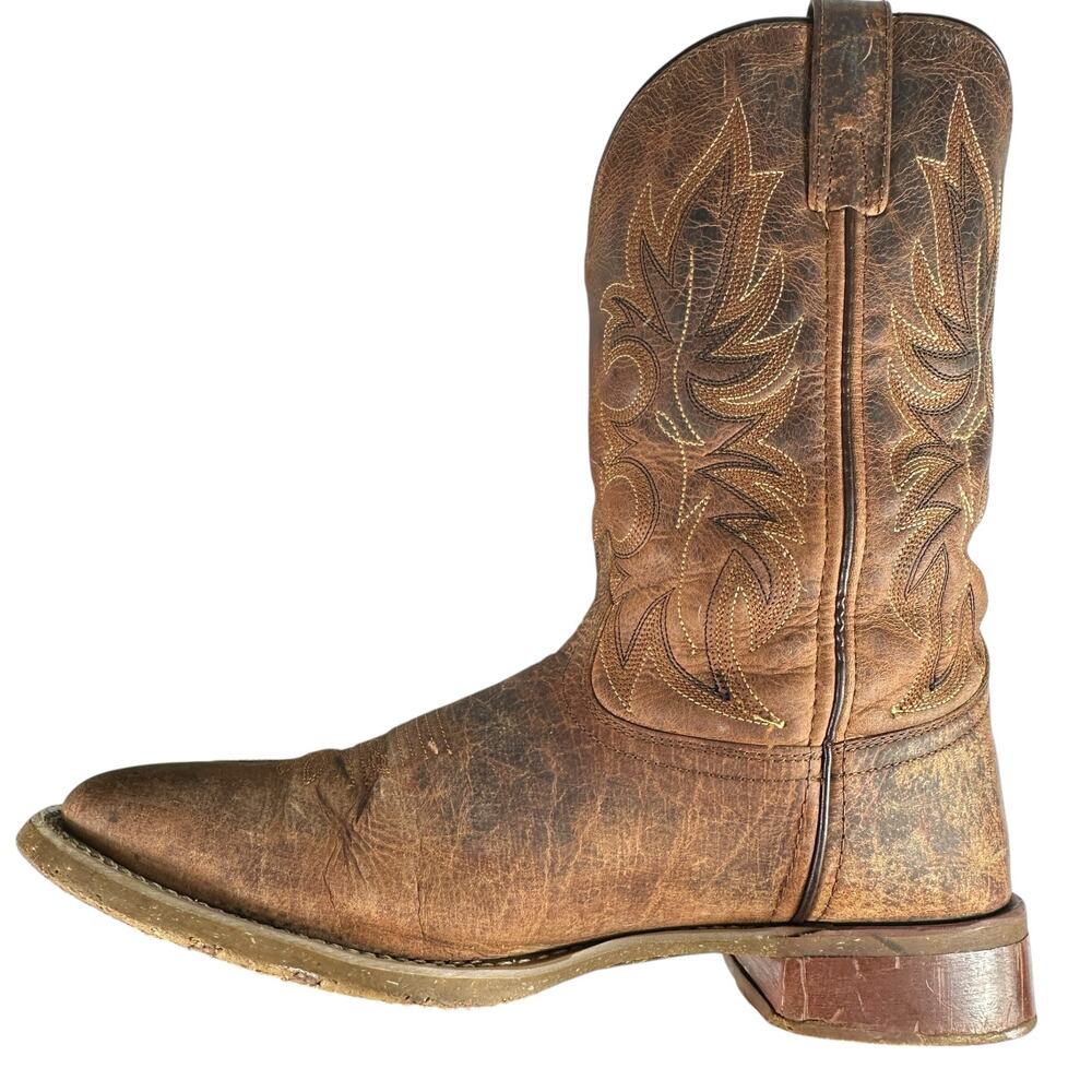 Laredo Men's Durant Boots‎ Brown Leather Size 12D Western Barn Work Boots